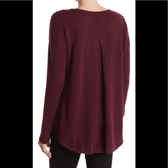 Griffen cashmere pleat back sweater size M - Picture 2 of 6